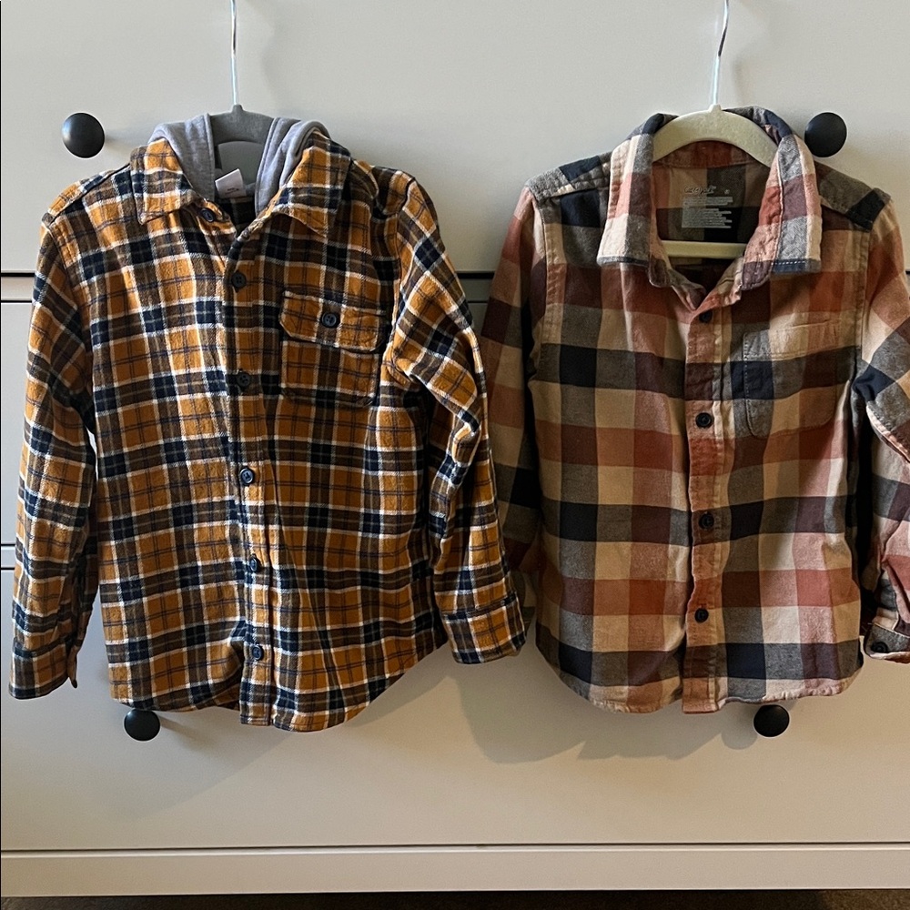 Old Navy Kids Plaid Button Down Shirts